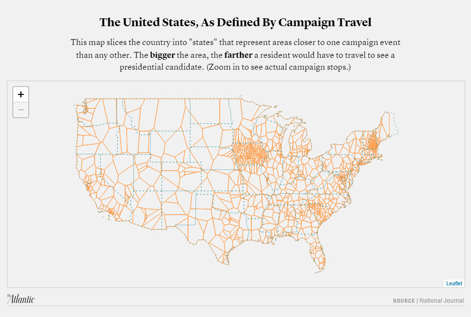The United States As Defined By Campaign Travel